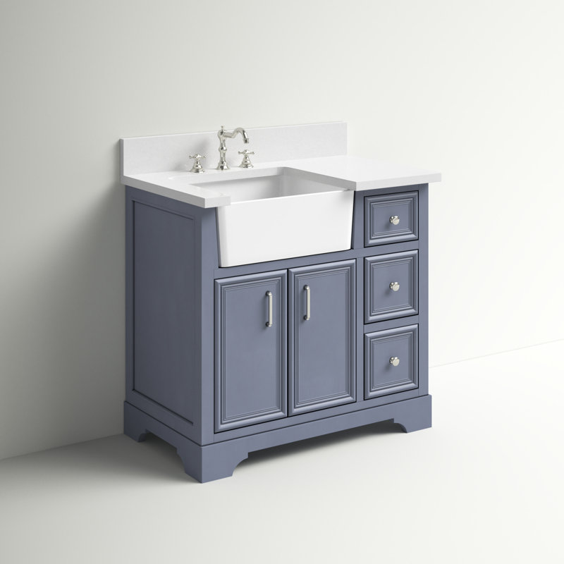 Sand & Stable Emiliano 36'' Single Bathroom Vanity with Top & Reviews